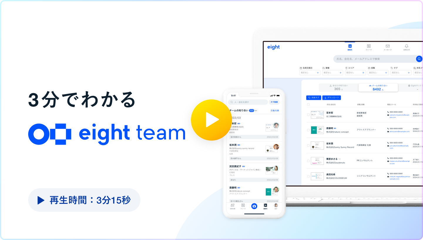 3分でわかるEight Team動画